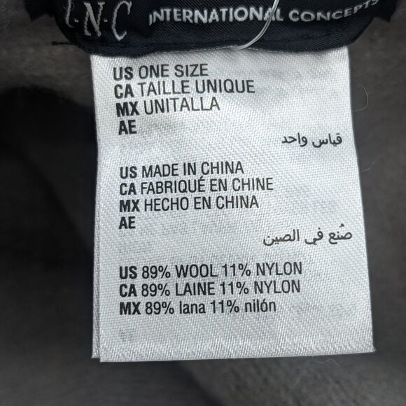 INC INTERNATIONAL CONCEPTS wool blend women's beret winter hat - GREY - Picture 7 of 7